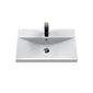 Nuie Deco 600mm Wall Hung 2 Drawer Vanity & Basin 3 - Satin White