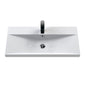 Nuie Deco 800mm Wall Hung Single Drawer Vanity & Basin 3 - Satin White