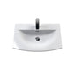 Nuie Deco 600mm Wall Hung Single Drawer Vanity & Basin 4 - Satin White