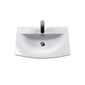 Nuie Deco 600mm Wall Hung 2 Drawer Vanity & Basin 4 - Satin White