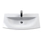 Nuie Deco 800mm Wall Hung Single Drawer Vanity & Basin 4 - Satin Reed Green