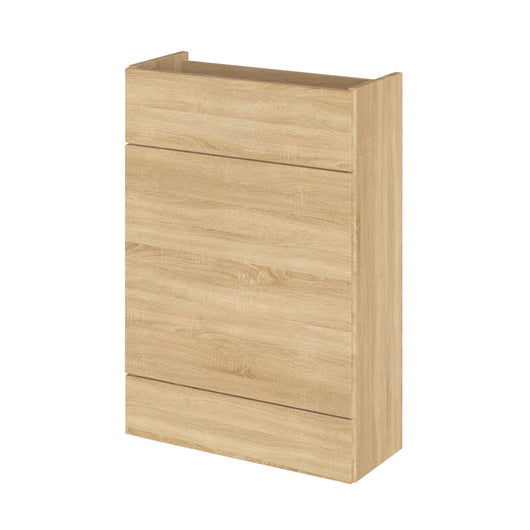  Hudson Reed Fusion 600mm WC Unit - Compact - Natural Oak