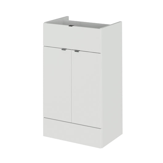  Hudson Reed Fusion 500mm Drawer Lined Unit - Gloss Grey Mist