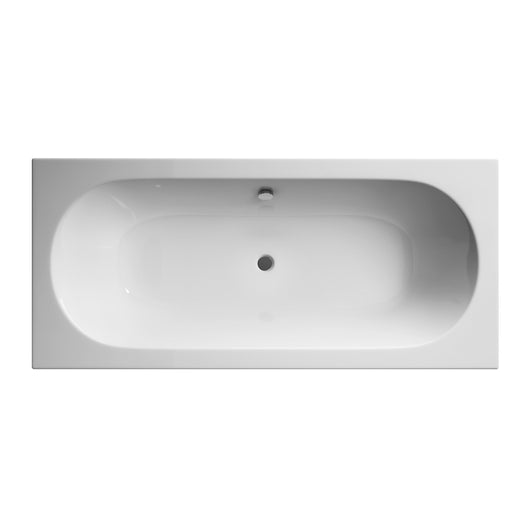  Hudson Reed Otley Eternalite Round Double Ended Bath 1700 x 750mm - White - welovecouk