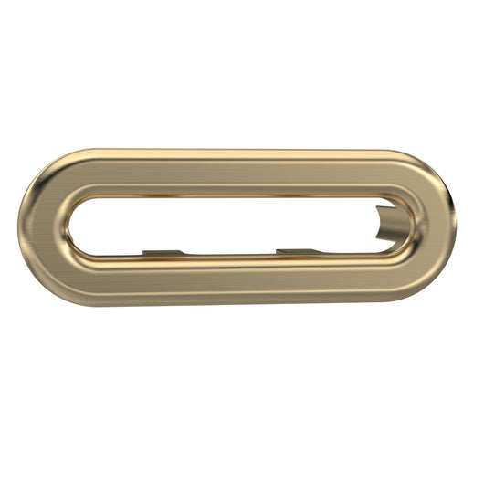  Hudson Reed Oval Brushed Brass Overflow Cover - Brushed Brass