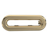  Hudson Reed Oval Brushed Brass Overflow Cover - Brushed Brass - welovecouk
