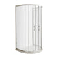 Nuie Pacific D Shape Pacific 1050mm D Shape Enclosure - Polished Chrome - AQUD2