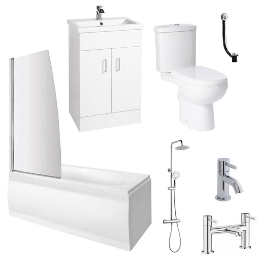  Eden Vanity Complete Shower Bathroom Suite