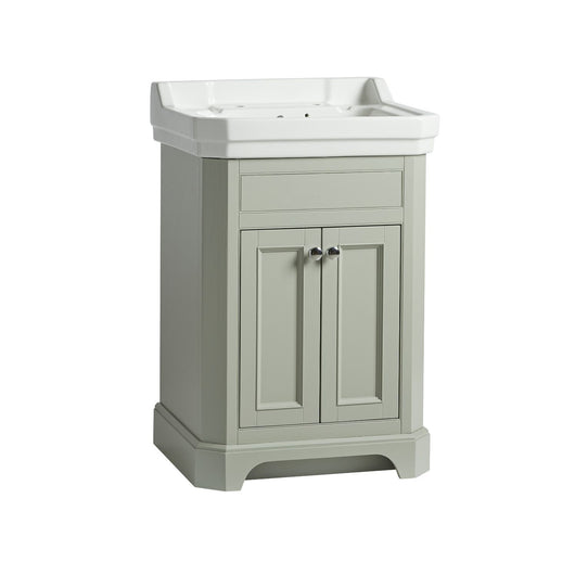 Tavistock Vitoria 600mm Vanity Unit & Basin - Pebble Grey - welovecouk