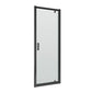 ShowerWorx Atlantic Matt Black 900mm Pivot Shower Door - 6mm Glass