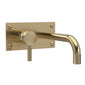 Hudson Reed Tec Single Lever Wall Mounted Basin Bath Filler - Brushed Brass