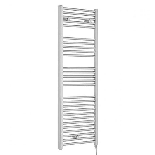  Electric Only Heated Towel Rail 1375mm H x 480mm W - Chrome