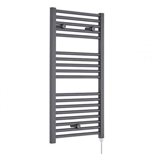  Electric Only Heated Towel Rail 920mm H x 480mm W - Anthracite
