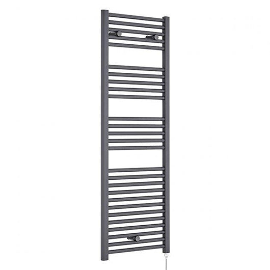  Electric Only Heated Towel Rail 1375mm H x 480mm W - Anthracite