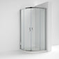 Teramo 6mm Glass 800 x 800 2 Door Quadrant Shower Enclosure with Stone Tray Pack