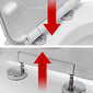 Luxury D-Shape Soft Close Top Fixing Quick Release Toilet Seat - welovecouk