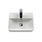 Nuie Core 400mm Wall Hung 1-Door Vanity Unit & Basin - Soft Black - welovecouk