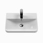 Nuie Core 500mm Wall Hung 2-Door Vanity Unit & Basin - Soft Black - welovecouk