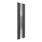 Reina Reflect Mirrored Designer Vertical Radiator 1800 x 445 W Black/White Mirror - welovecouk