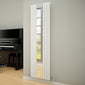 Reina Reflect Mirrored Designer Vertical Radiator 1800 x 445 W Black/White Mirror - welovecouk