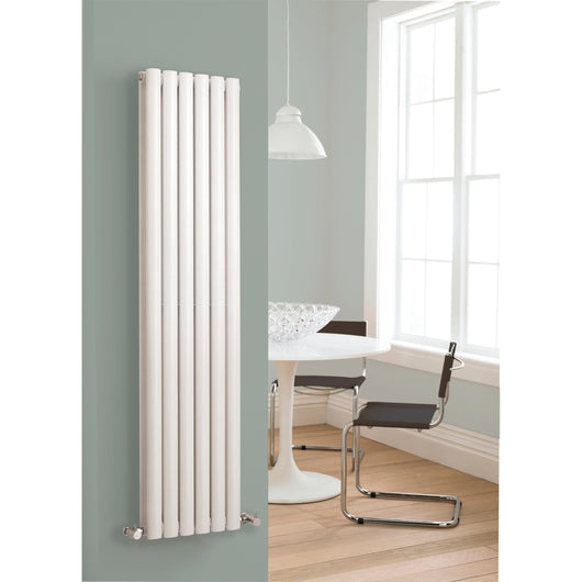  Nuie Revive Double Panel Designer Radiator - High Gloss White - 1500 x 354