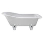 Hudson Reed Brockley Freestanding Bath - Deacon Leg Set (1700mm) - White