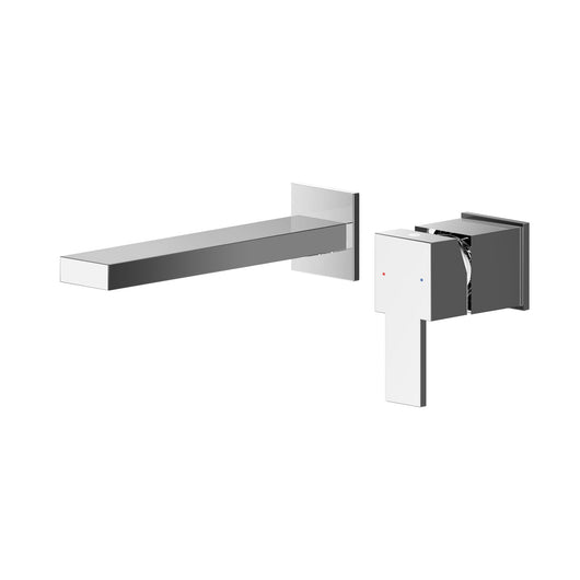  Nuie Sanford Wall Mounted 2 Tap Hole Basin Mixer - Chrome