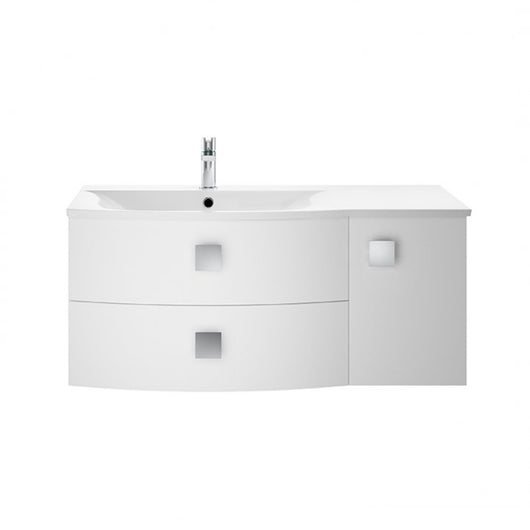  Sarenna Wall Hung Basin Vanity Unit 1000mm - White - welovecouk