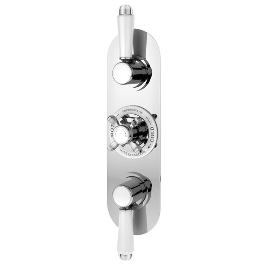  Nuie Selby Traditional triple concealed valve - Chrome