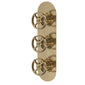 Hudson Reed Triple Valve with Diverter - Brushed Brass - welovecouk