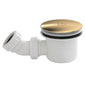 Deco Curved 500mm Soft Black Vanity & Brushed Brass Offset Quadrant Shower Enclosure Bathroom Suite