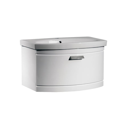  Tavistock Tempo 650mm Wall Mounted Vanity Unit & Basin - White