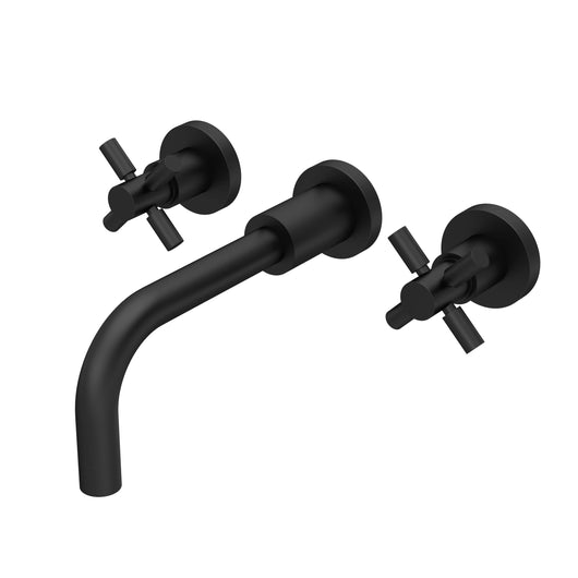  Hudson Reed Tec Crosshead Wall Mounted Basin Mixer - Matt Black