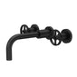 Hudson Reed Revolution Wall Mounted Basin Mixer - Matt Black
