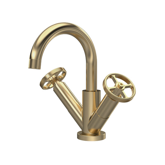  Hudson Reed Revolution Mono Basin Mixer - Brushed Brass