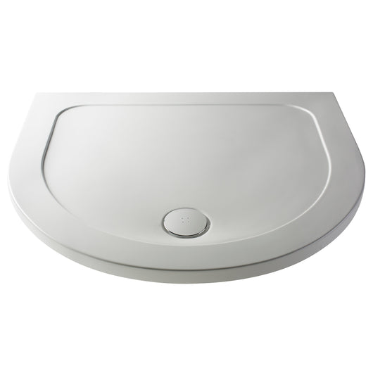  Nuie D Shape Shower Tray 1050mm - White