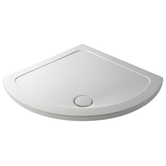  Nuie Single Entry Shower Tray 860x860mm - White - welovecouk