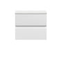 Hudson Reed Urban 600mm Wall Hung 2-Drawer Vanity Unit & Sparkling White Worktop - Satin White