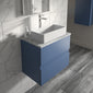Hudson Reed Urban 600mm Wall Hung 2-Drawer Vanity Unit & Grey Worktop - Satin Blue
