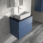 Hudson Reed Urban 600mm Wall Hung 2-Drawer Vanity Unit & Sparkling Black Worktop - Satin Blue