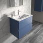 Hudson Reed Urban 600mm Wall Hung 2-Drawer Vanity Unit & Basin 2 - Satin Blue - welovecouk
