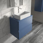 Hudson Reed Urban 500mm Wall Hung 2-Drawer Vanity Unit & Worktop - Satin Blue
