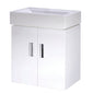 Nuie Mayford 450mm Wall Hung Basin Unit - Gloss White