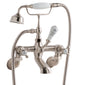 BC Designs Victrion Brushed Nickel Wall Mounted Crosshead Bath Shower Mixer