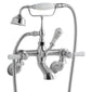 BC Designs Victrion Brushed Chrome Wall Mounted Lever Bath Shower Mixer