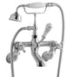 BC Designs Victrion Brushed Chrome Wall Mounted Crosshead Bath Shower Mixer