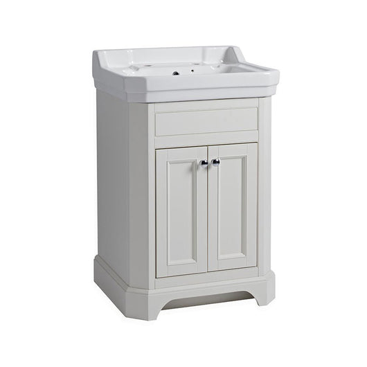  Tavistock Vitoria 600mm Vanity Unit & Basin - Linen White - welovecouk