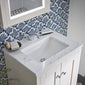Tavistock Lansdown 600mm Vanity Unit with Carrara Marble Worktop & Undermount Basin - Linen White