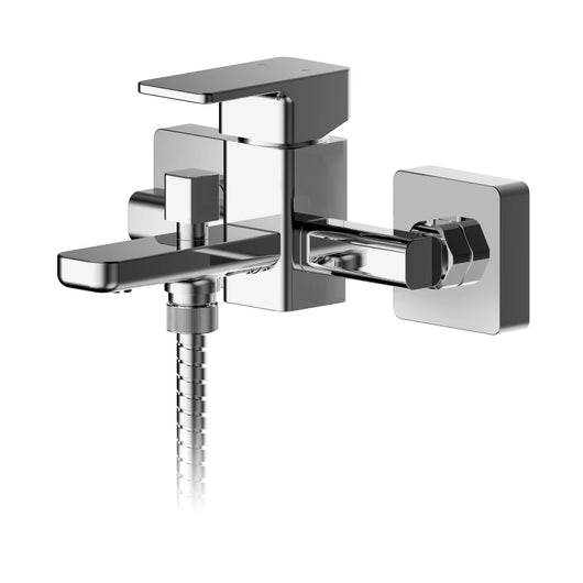  Nuie Windon Wall Mounted Bath Shower Mixer With Kit - Chrome