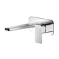 Nuie Windon Wall Mounted 2 Tap Hole Basin Mixer With Plate - Chrome - welovecouk